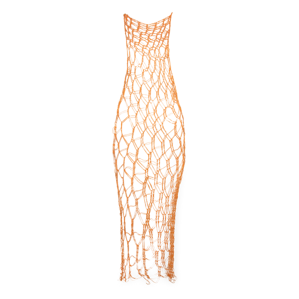 Net Dress - Orange