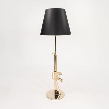 Gun Lounge Dimmable Floor Lamp in 18k Gold by Philippe Starck for Flos, 2021