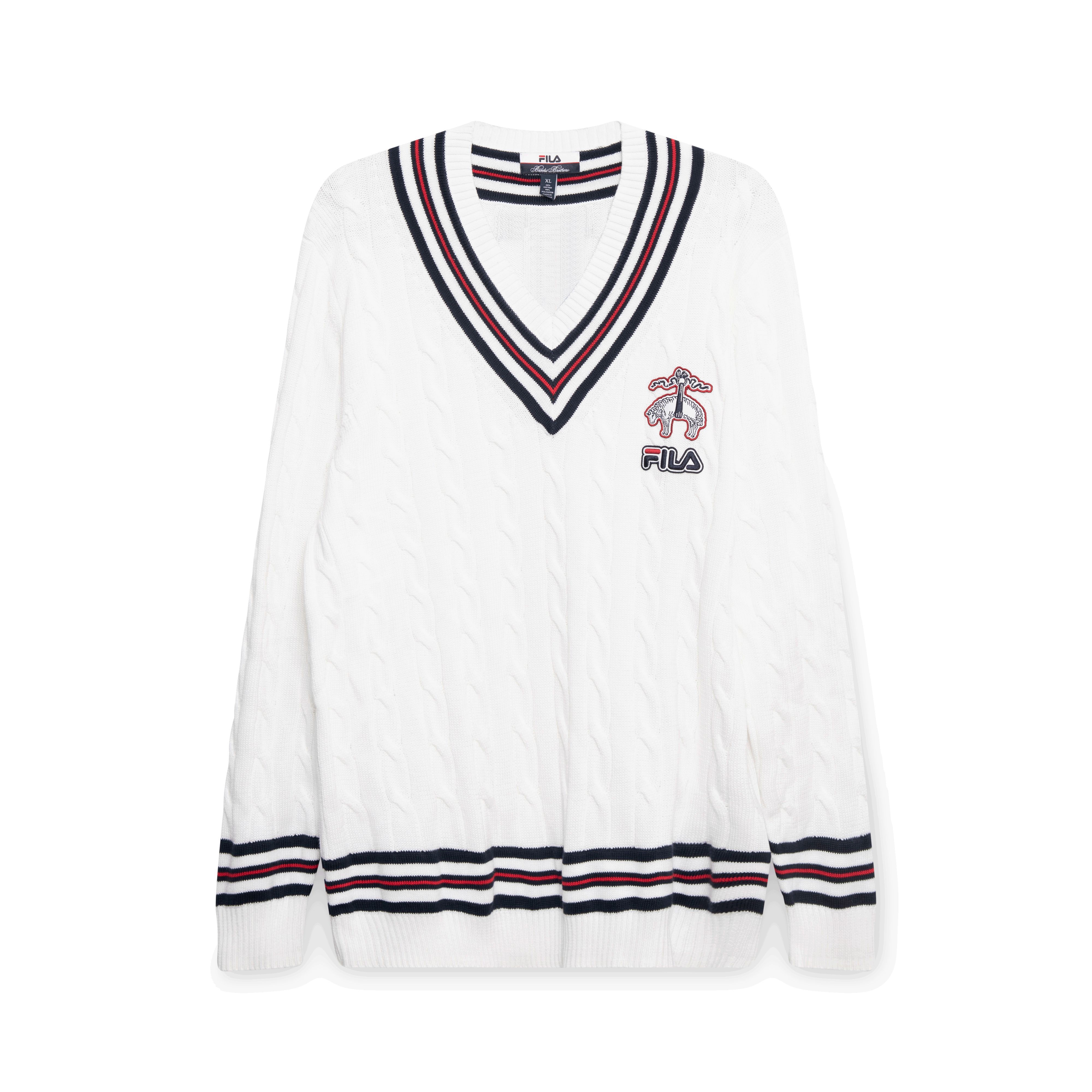 Fila v hot sale neck sweater