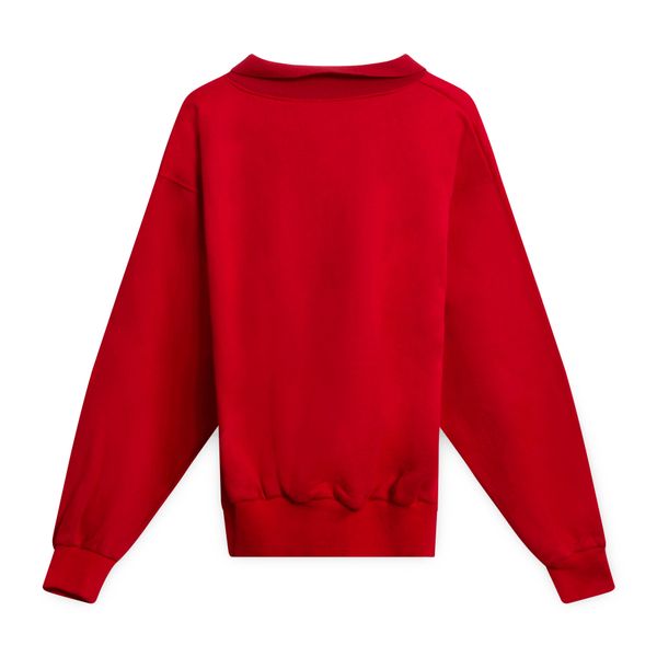 Ferrari Red Collared Sweatshirt