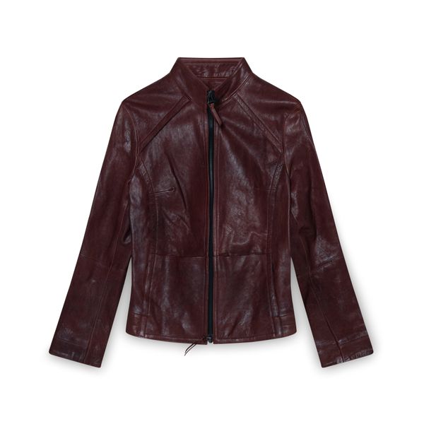 Beryll Red Leather Jacket