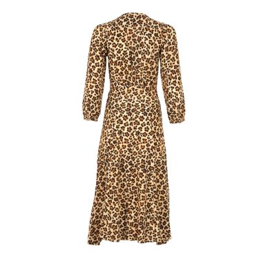 Mirae Victoria Leopard Midi Dress