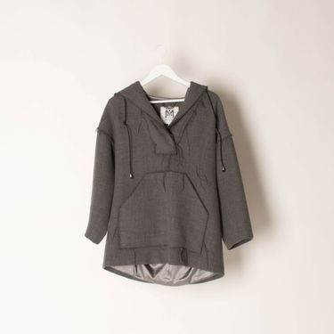 Milly Double Face Wool Hooded Coat