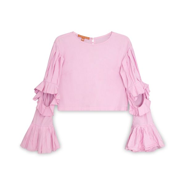 Glory PNG Ruffle Cutout Top