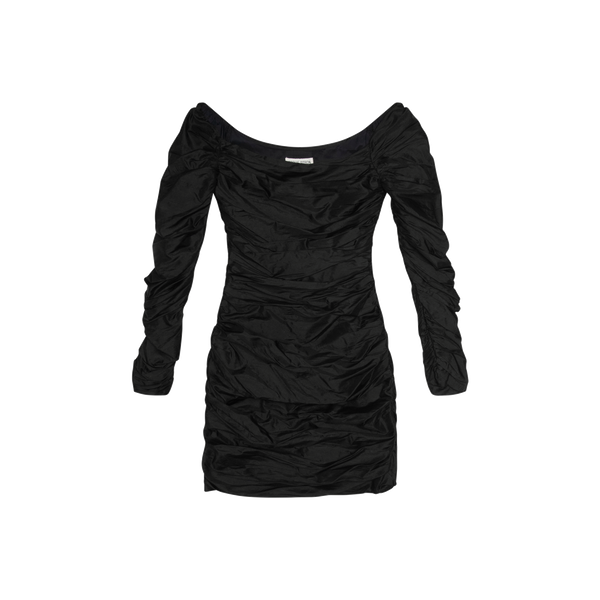 Sophie Sitbon Black Ruched Mini Dress