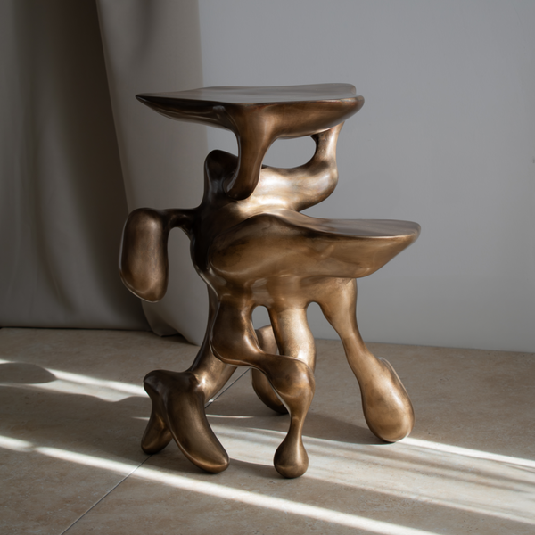 Came Uninvited - Bronze Side Table