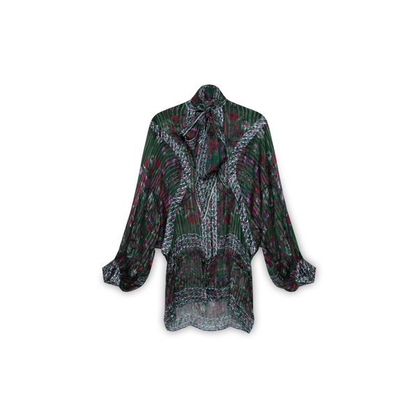 Vintage Roberto Cavalli Printed Silk Blouse