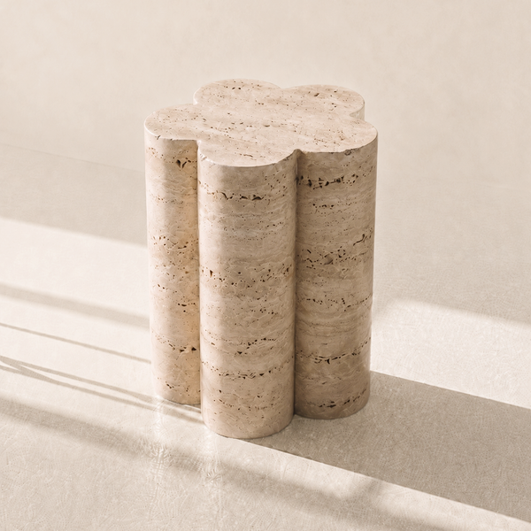 Barvinok Side Table Travertine
