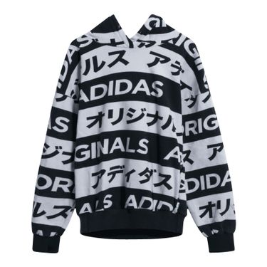 Adidas Japan Typo Aop Hoodie Black/White