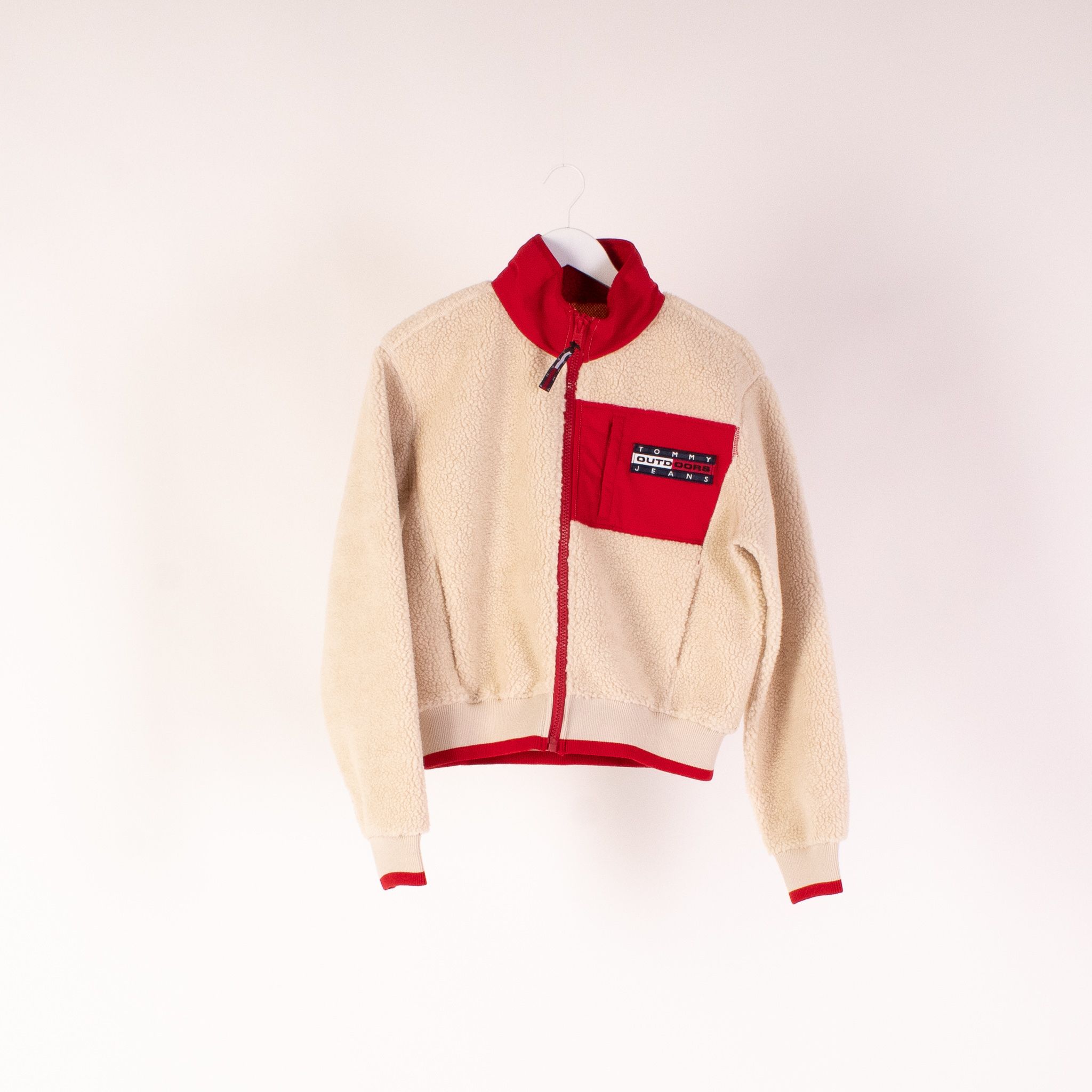 Tommy jeans outdoors sherpa hot sale bomber