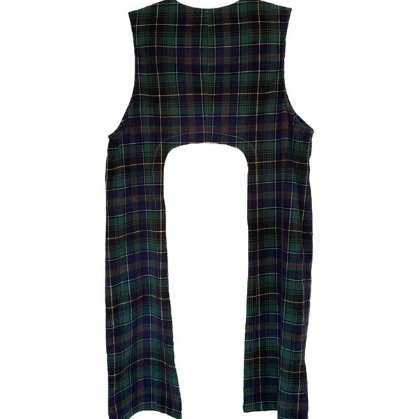 Holiday Plaid Cut Out Over Dress