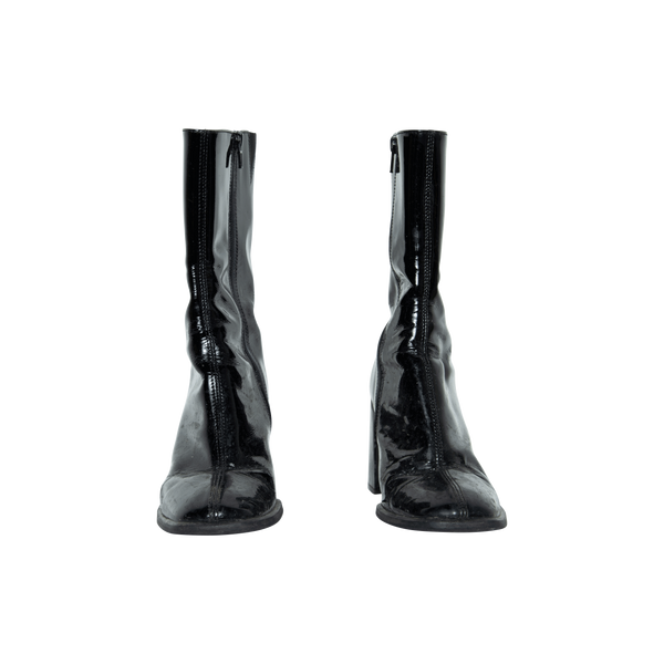 Miista E8 Black Patent Leather Boots