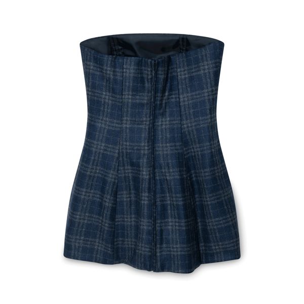 Blue Plaid Gumdrop Dress