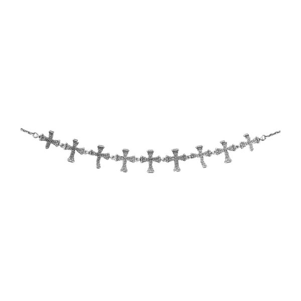 Floral Cross Waist Chain, Large Crosses