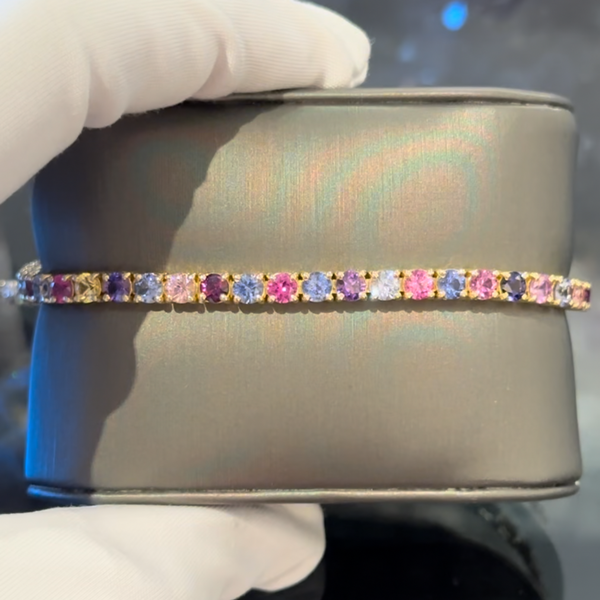 Unheated Sapphire Party Bracelet