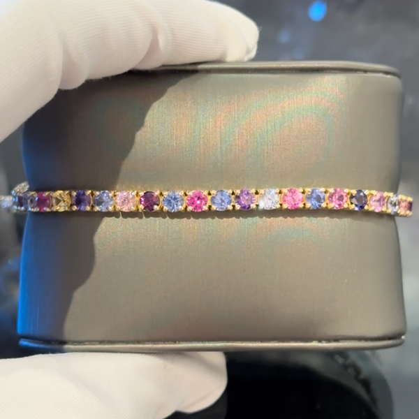 Unheated Sapphire Party Bracelet 