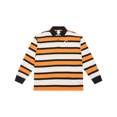 Carrots x Puma Orange Striped Long Sleeve Polo