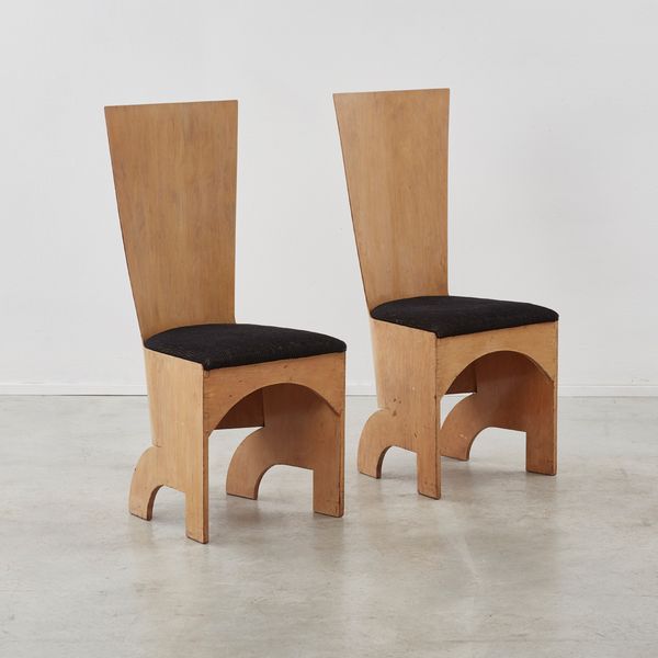 Gerald Summers Two High Back Chairs, UK, 1936