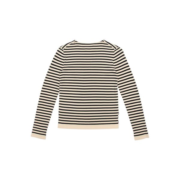 Harmony Beige and Black Striped Long Sleeve Shirt