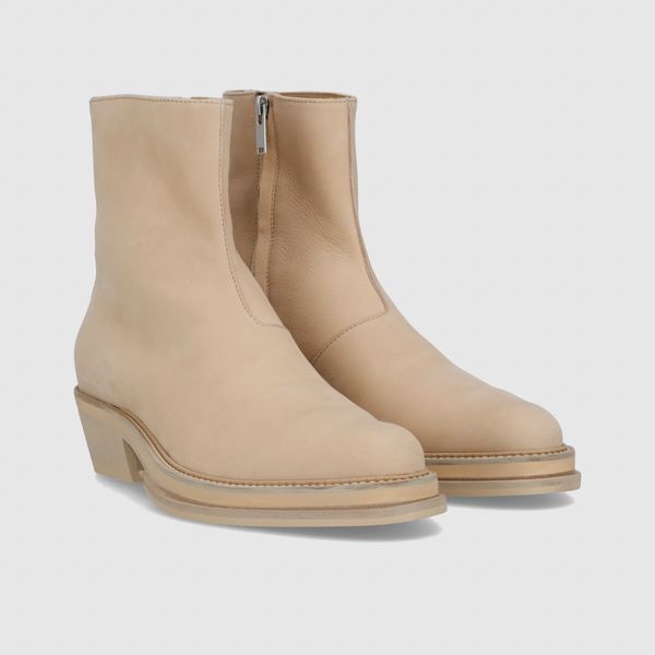 Nabuk Leather West Coast Boot in Cream