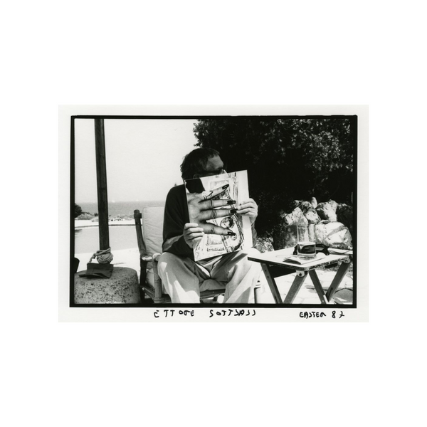 Ettore Sottsass in Cap d'Antibes, 1987