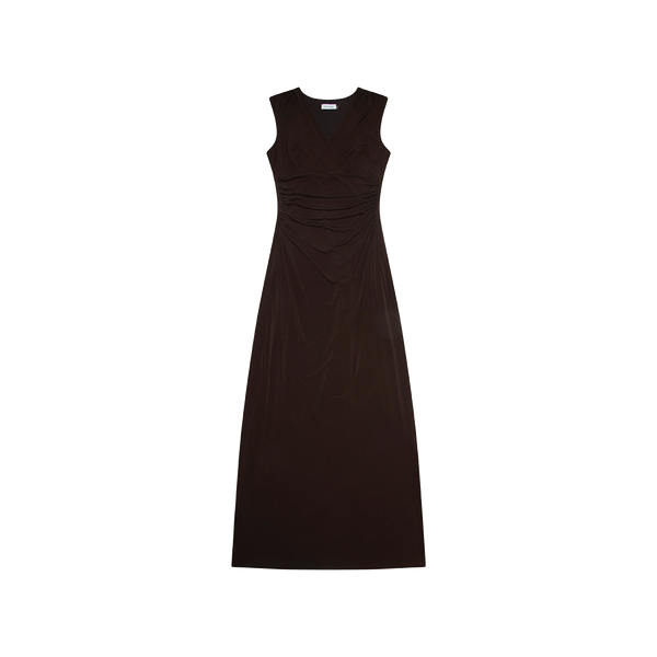 Calvin Klein Brown Ruched Dress