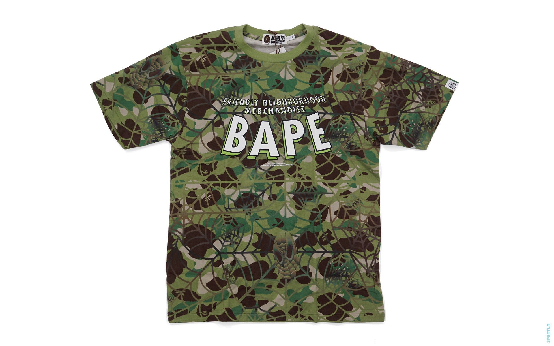 BAPE Mr. Bathing Ape ABC Camo Accent Button-Up Shirt by Johan