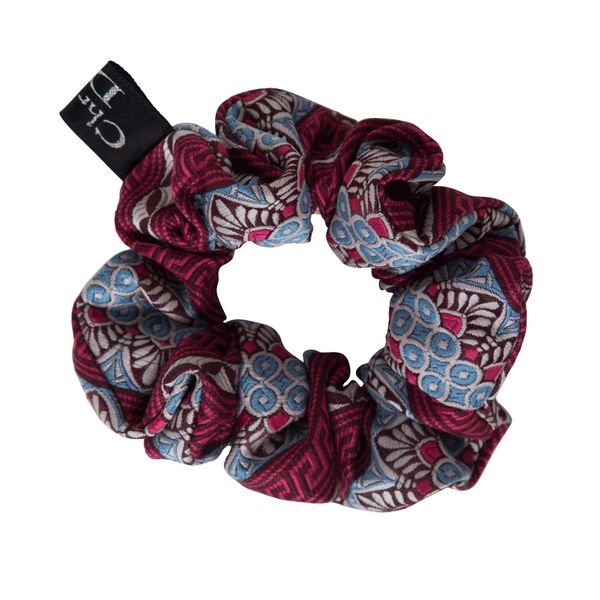 Christian Dior Pink Greek Key Luxury Scrunchie