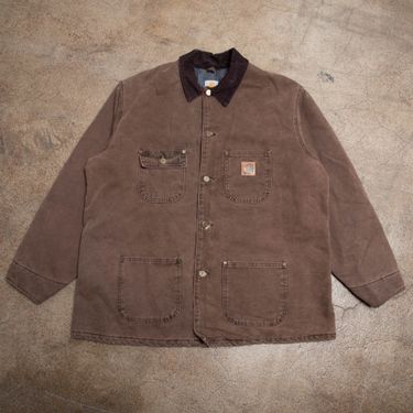 Vintage Carhartt Dark Brown Chore Jacket