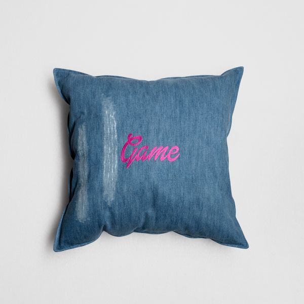 Denim Cushion (Game) by Harry Nuriev, 2022