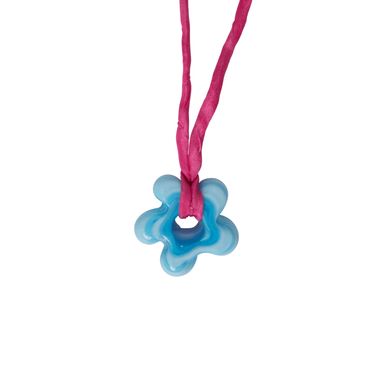 Flower Pendant - Blue / Pink