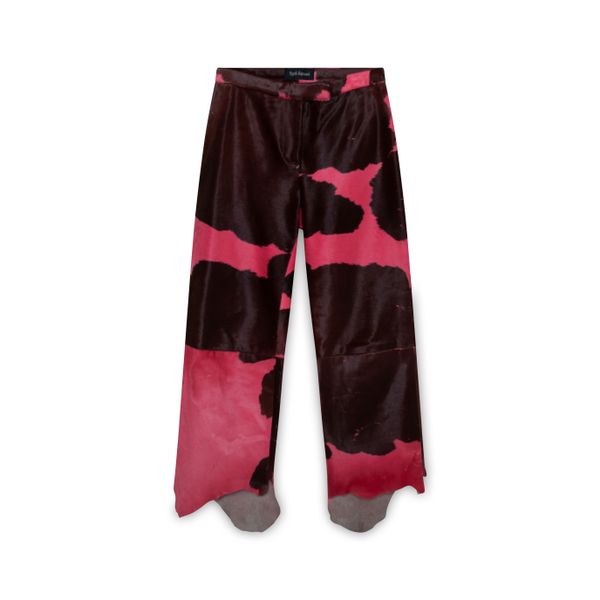 Vintage Yigal Azrouel Ponyhair Printed Pants 