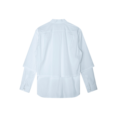 Comme des Garcons SHIRT White Two Tiered Shirt
