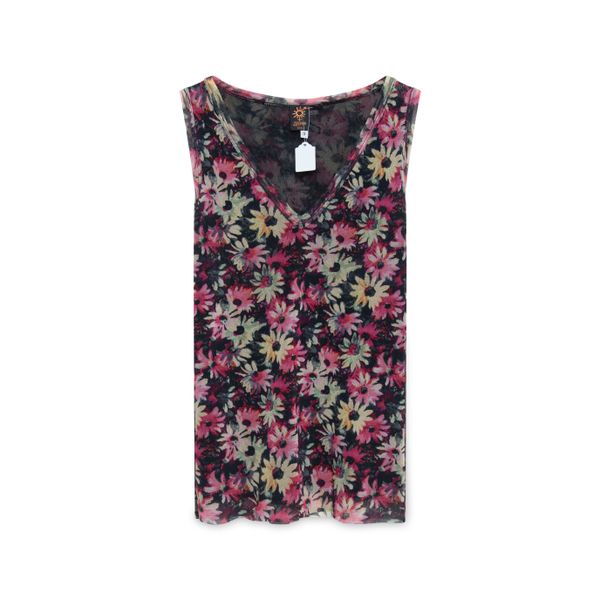 Vintage Jean Paul Gaultier Mesh Floral Tank Top