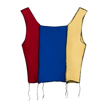 JJVintage Reworked Nike Tank in Blue/YellowRed
