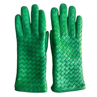 Bottega Veneta SS23 Intrecciato Leather Gloves