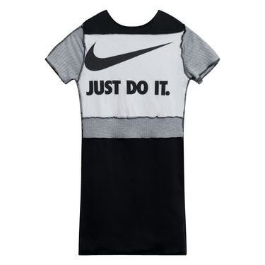 JJVintage Reworked Nike Dress in White/Grey/Black