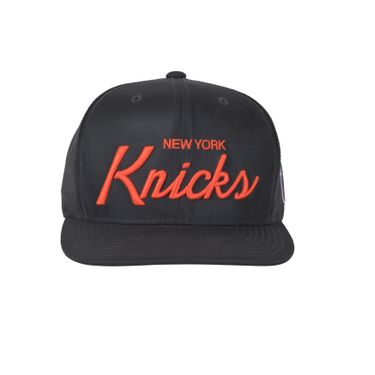 New York Knicks Classic Script Snapback- Grey 