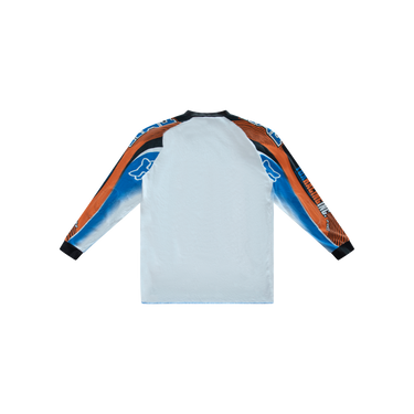 Vintage Blue & Orange Fox Racing Motocross Racing Jersey