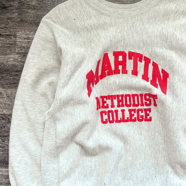 1990s Martin Methodist Reverse Weave Crewneck 