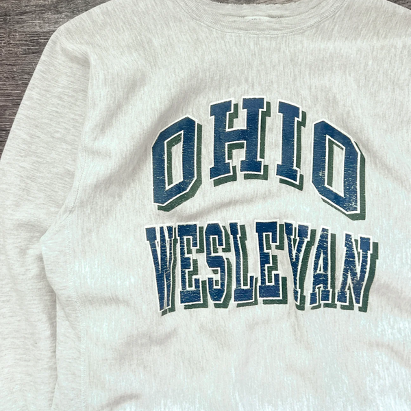 1990s Champion Reverse Weave Ohio Wesleyan Crewneck 