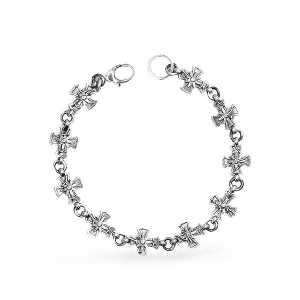 Floral Cross Bracelet