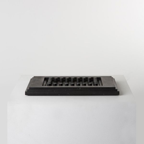 Karl Lagerfeld 1933-2019 Untitled XII Ashtray Rectangle Nero Marquina, 2018