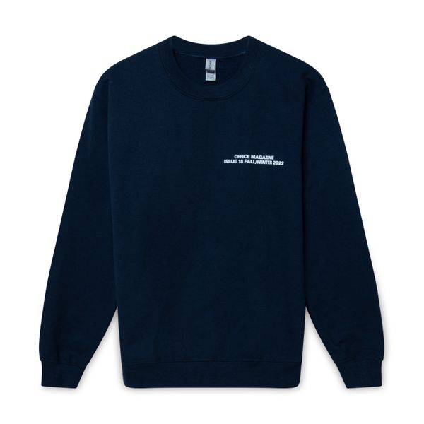 Office Magazine Issue 18 Navy Crewneck