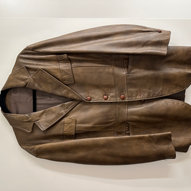 Vintage Brown Leather Jacket by California Sportsman 