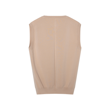 The Row Beige Cremona Sand Merino Wool Vest