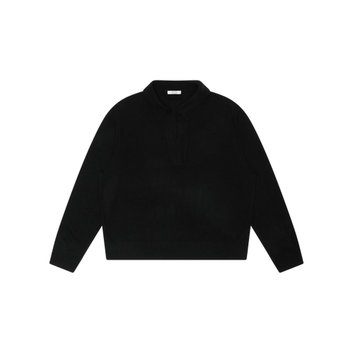 AYR Black Cashmere V-Neck Sweater