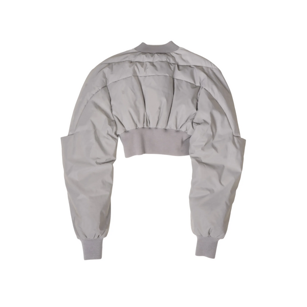 Rick Owens Cropped Strobe Reflective Puffer Jacket