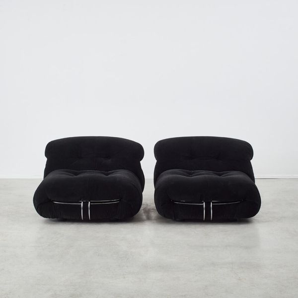 Afra & Tobia Scarpa Soriana Chairs Cassina, Italy, 1970s