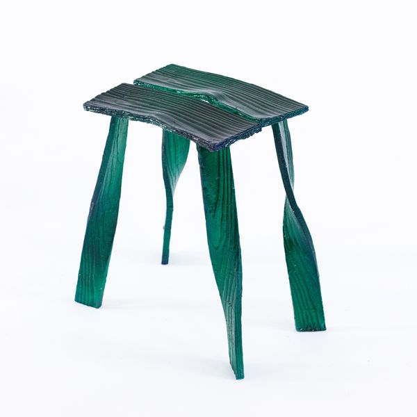 Illusion Green Stool, 2022
